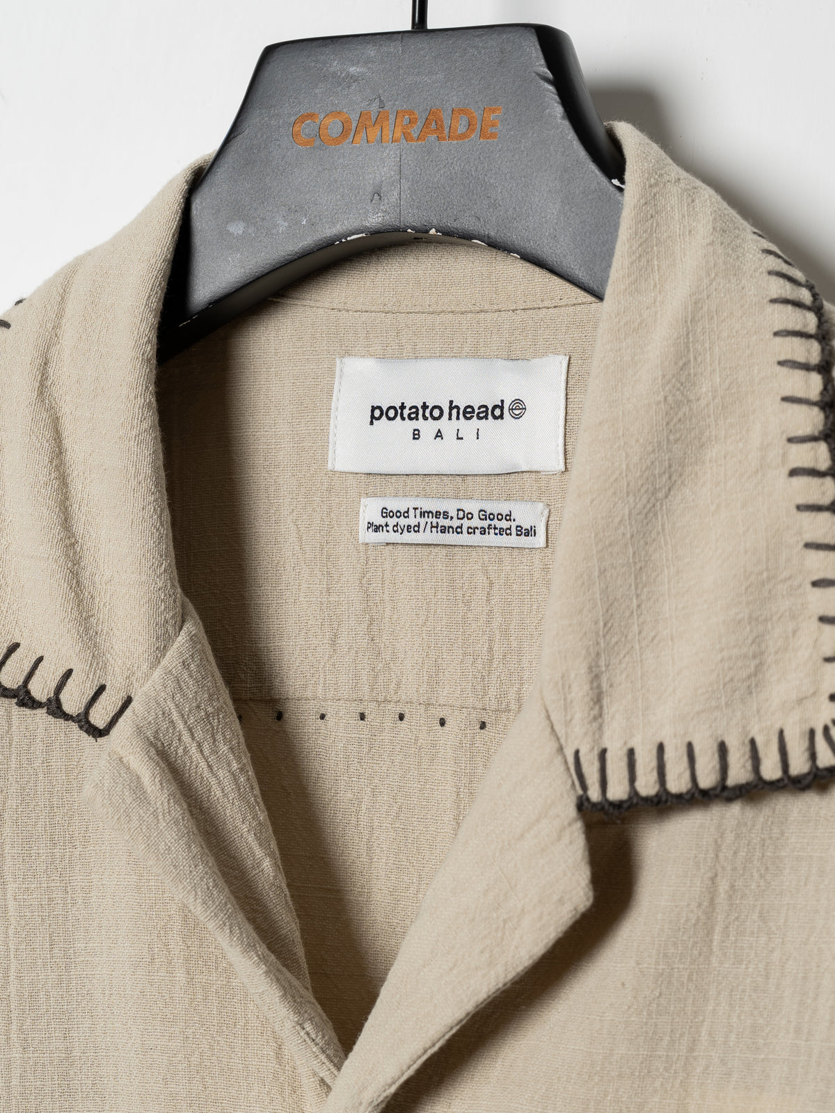 Potato Head Seeds of Life Open-Collar Shirt (Off White)