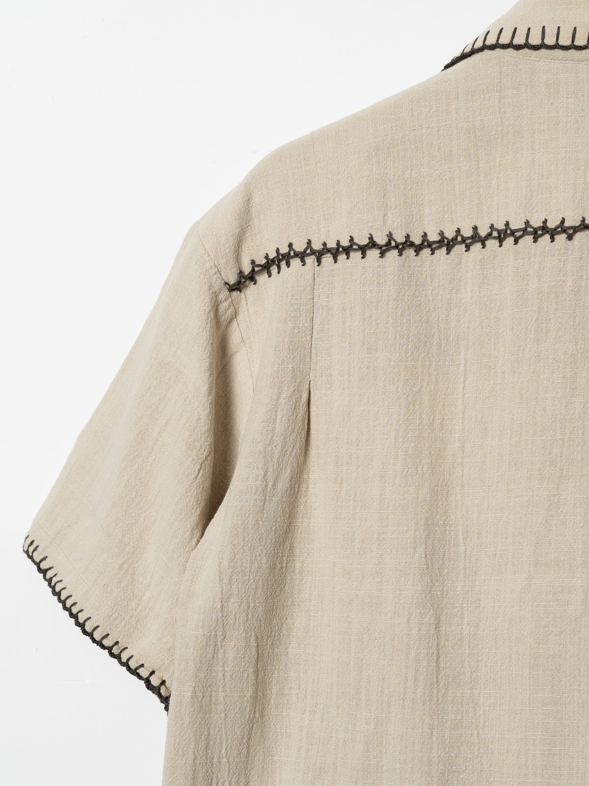 Potato Head Seeds of Life Open-Collar Shirt (Off White)