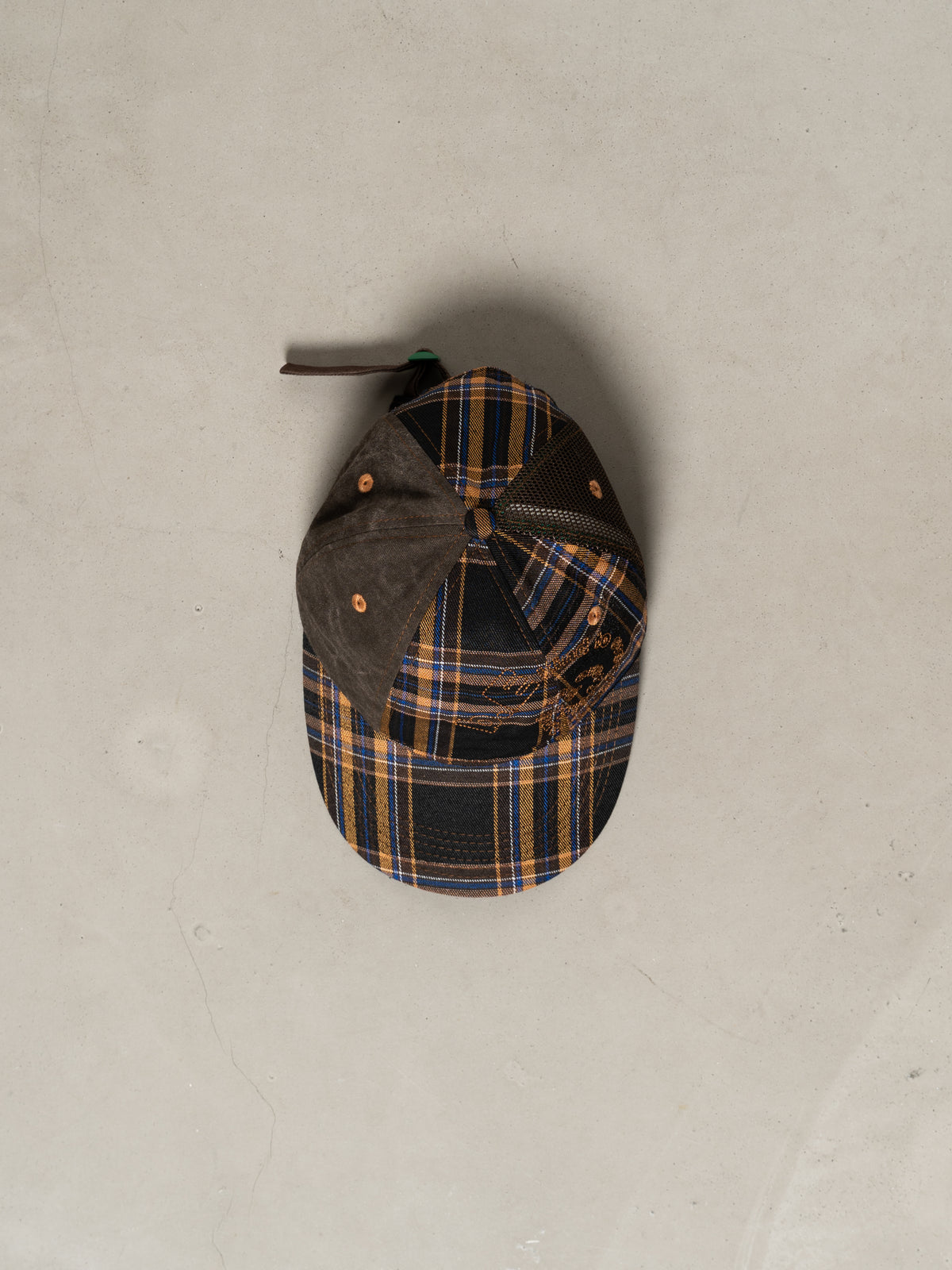 b.Eautiful B-Turn Low Profile Hat (Brown Plaid)
