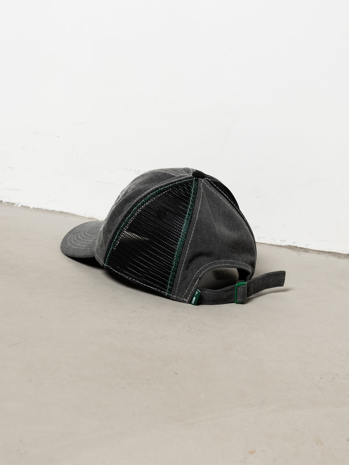 b.Eautiful B-Turn Low Profile Hat (Washed Black / Black / White) details