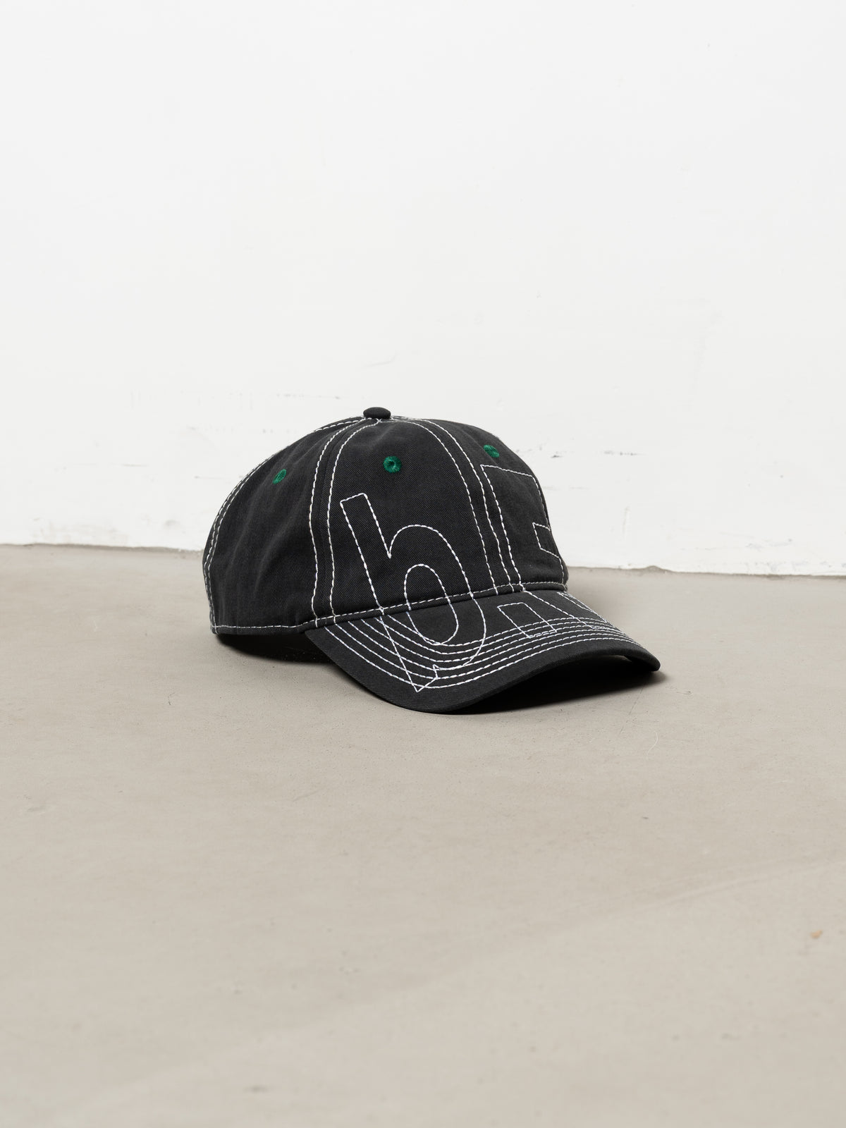 b.Eautiful Vapor Low Profile Hat (Off-Black / White)
