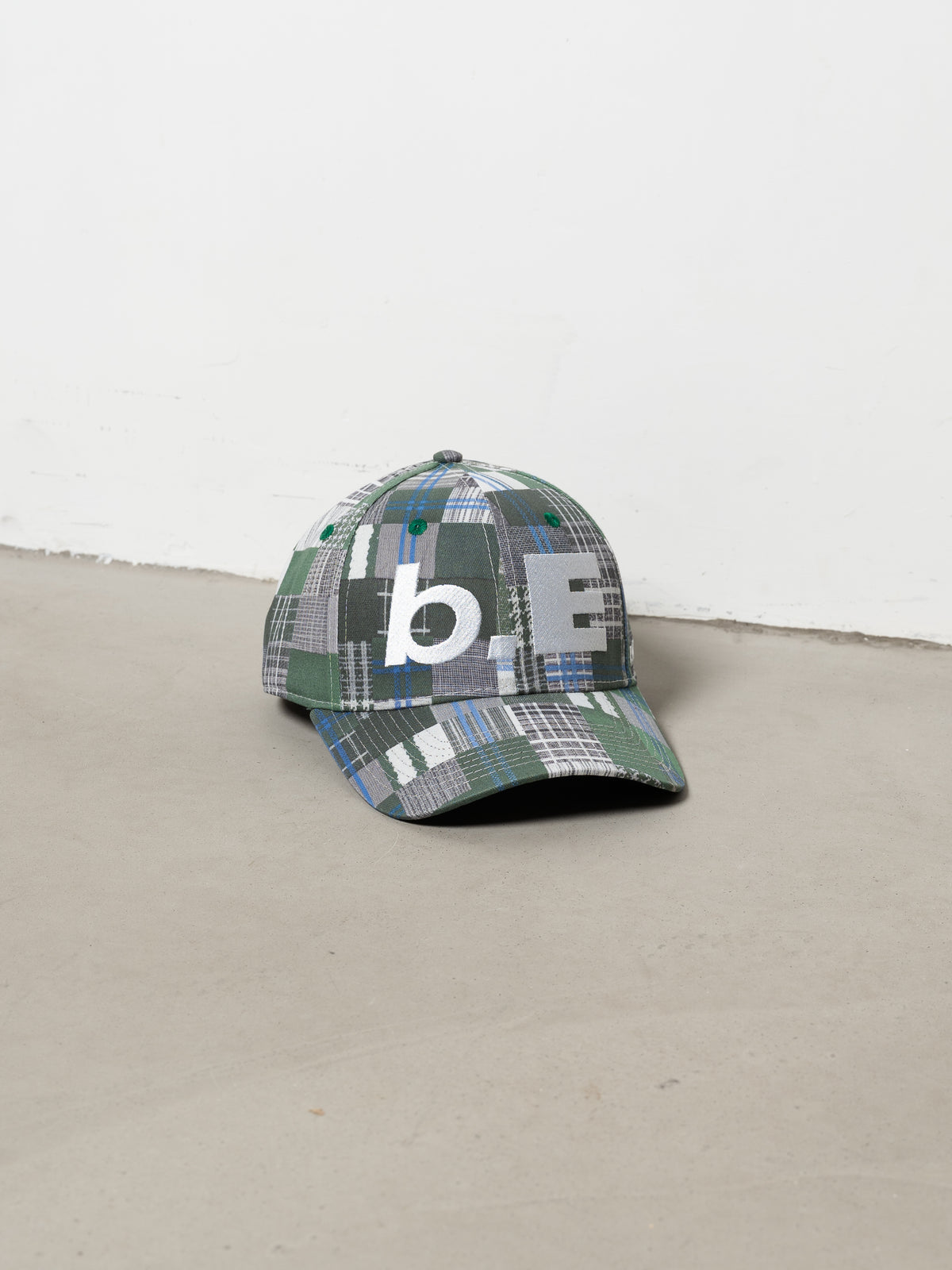b.Eautiful b.E Hat (Green Mix Checker)
