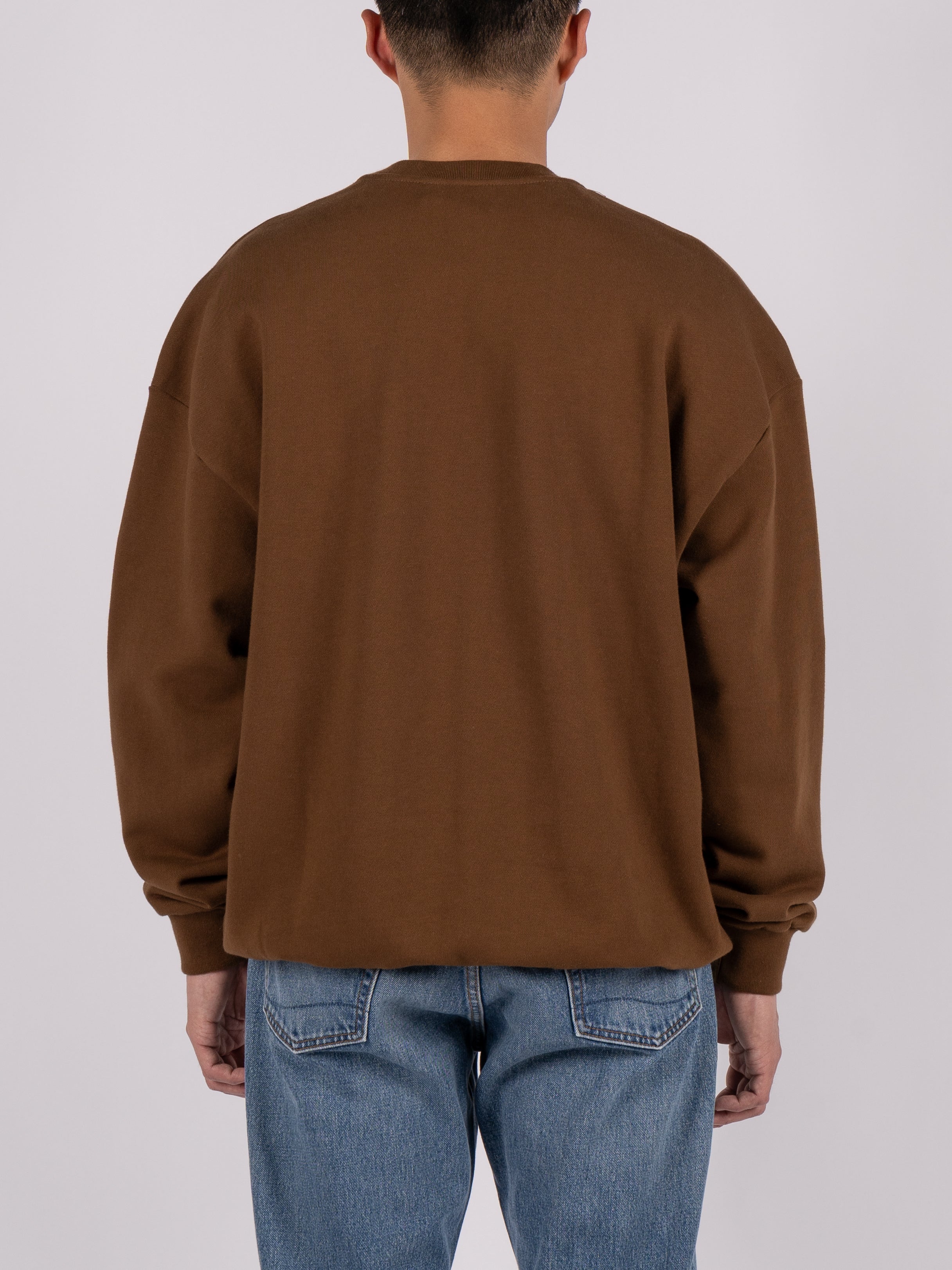 CONICHIWA bonjour Univ Sweater (Brown)