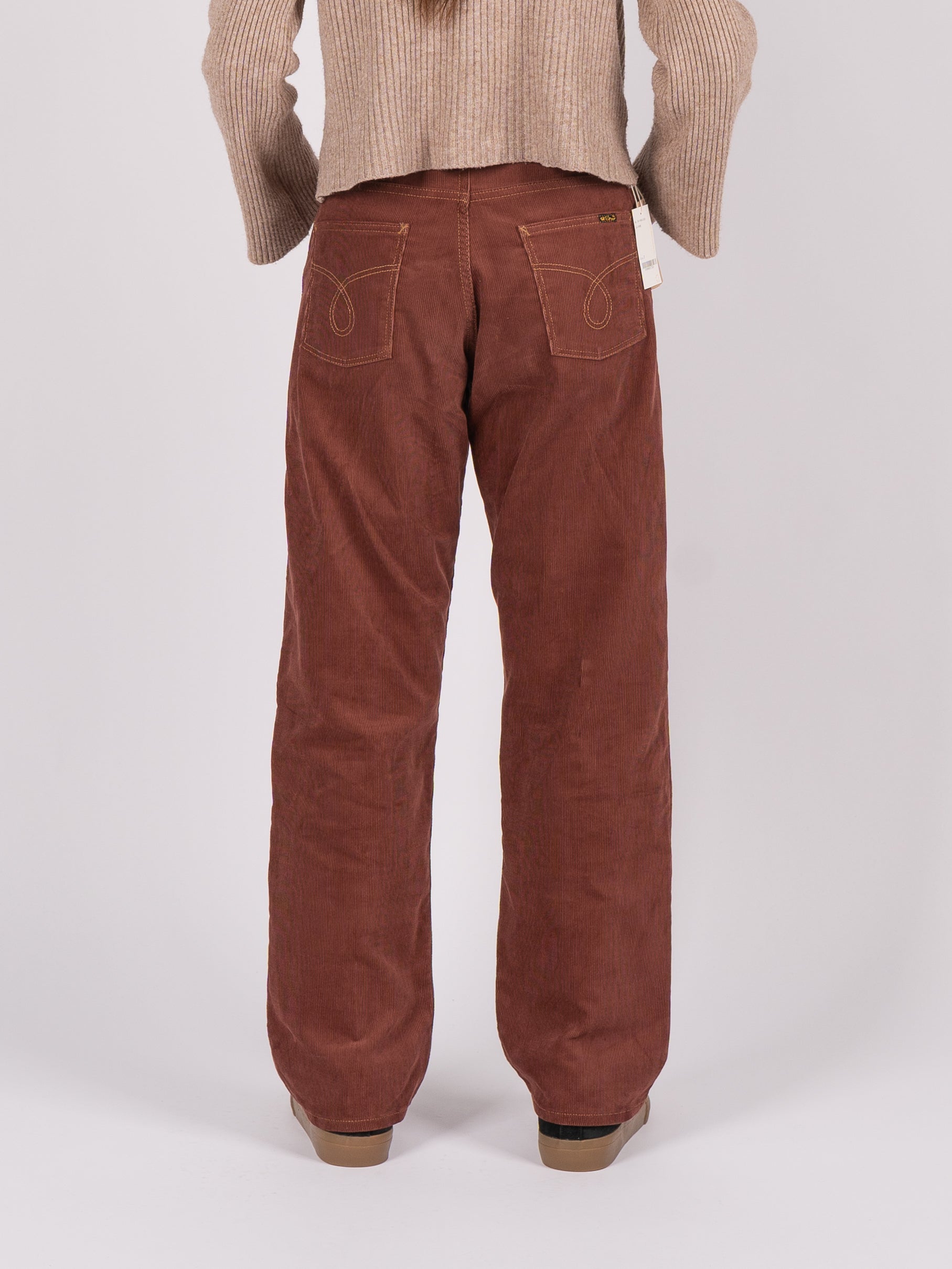 orSlow High Waist Corduroy Pants (Wine)