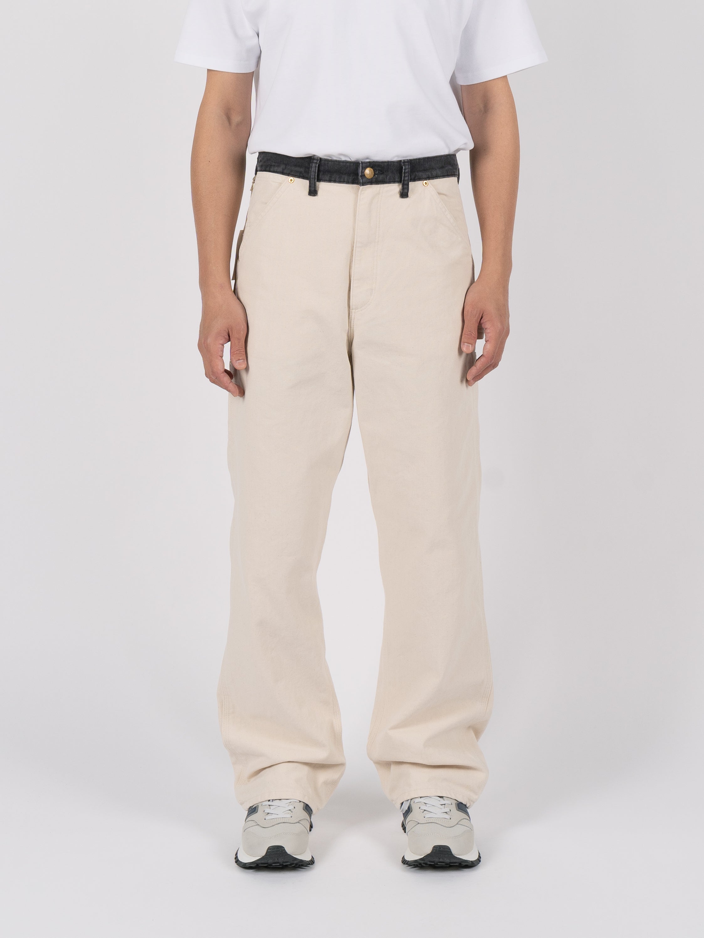 orSlow Two Tone Oxford Painter Pants (Ecru)