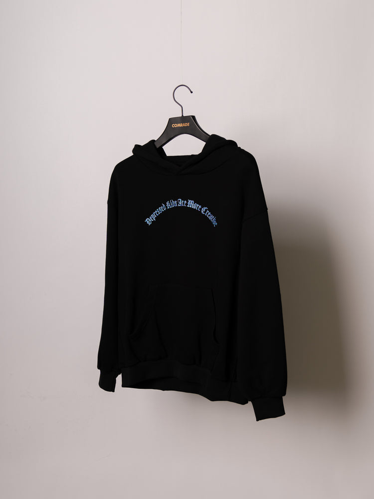 Human Society Depressed Kids Hoodie（黑色）