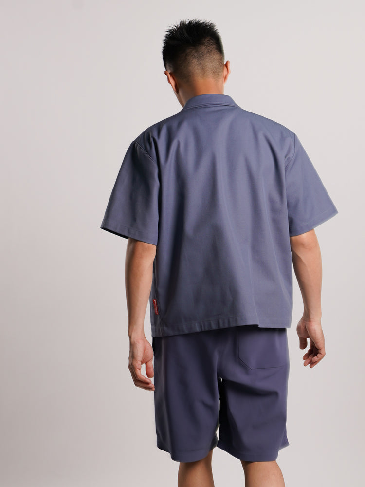 GR10K Solid S/S Shirt (Dusty Blue)