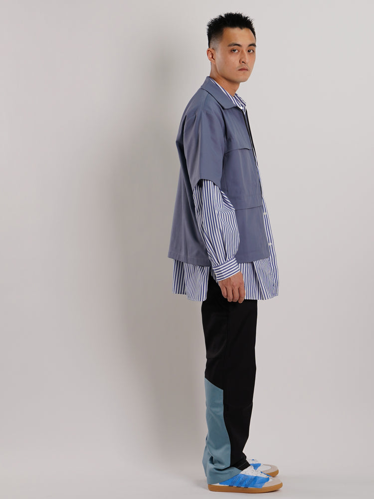 GR10K Solid S/S Shirt (Dusty Blue)