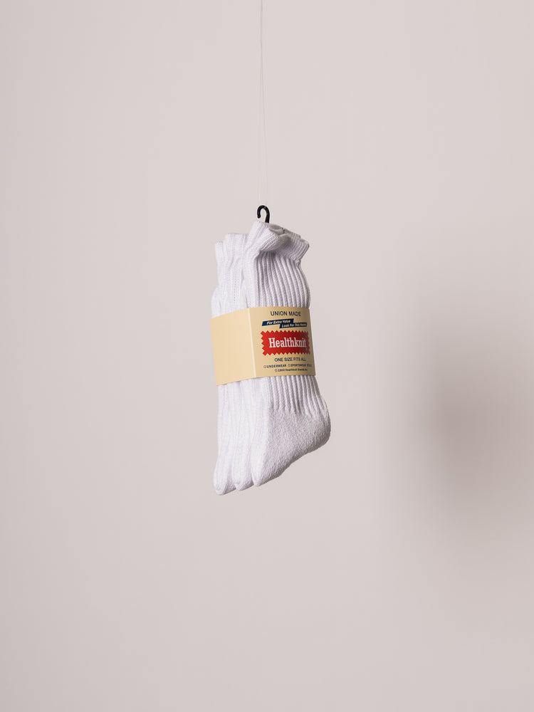 Healthknit Socks 3 in 1 (White)
