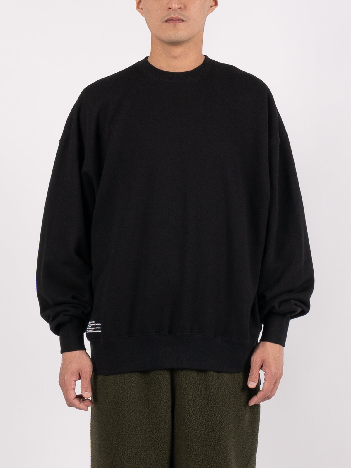 FreshService Light OZ Crew Neck Sweat (Black)