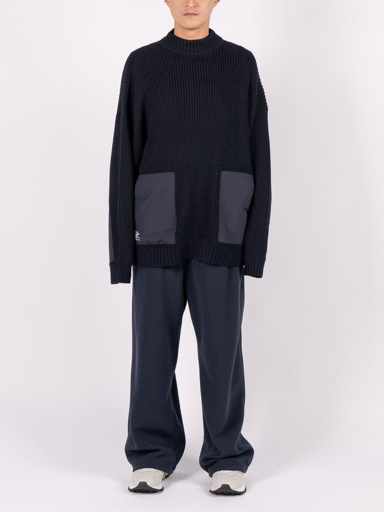 FreshService High Neck Combat Knit (Navy)