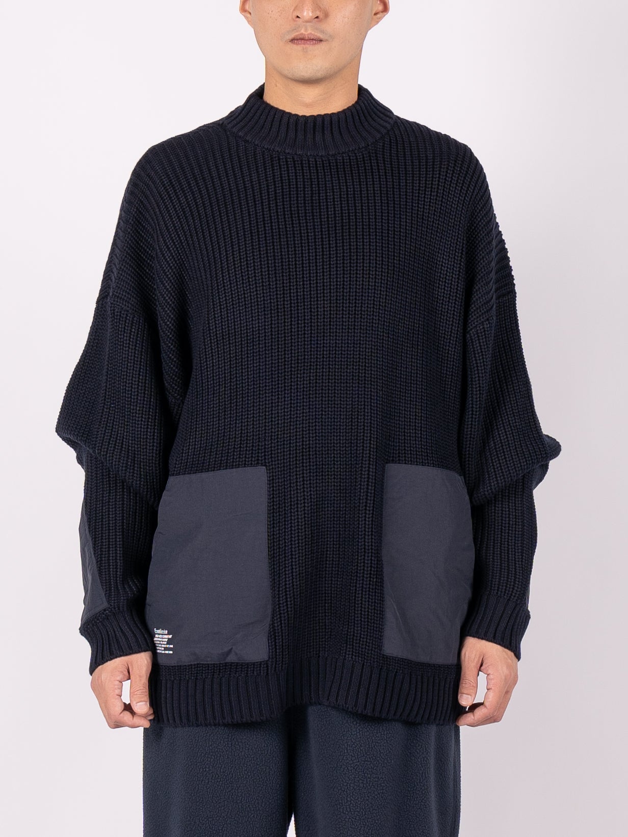 FreshService High Neck Combat Knit (Navy)