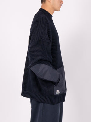 FreshService High Neck Combat Knit (Navy)