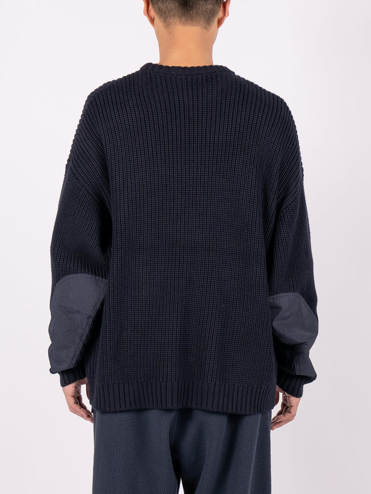 
                
                    Load image into Gallery viewer, FreshService Crew Neck Combat Knit (Navy)
                
            