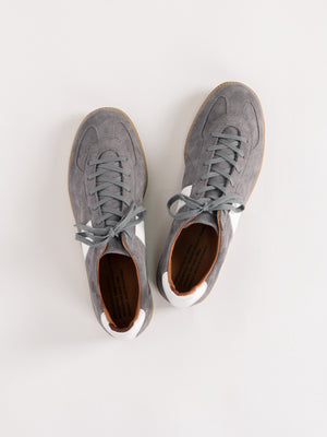 Reproduction of found German Military Trainer 1700S (Grey Suede/ White)