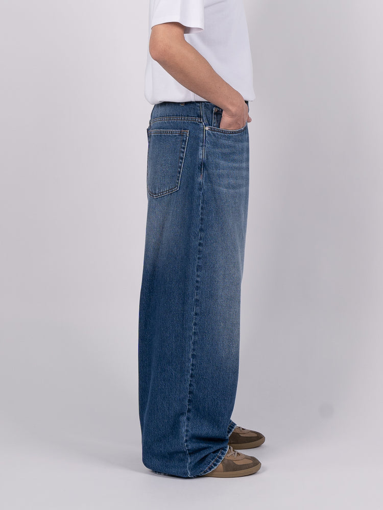 CODA Washed Blue Wide Jeans (Blue)