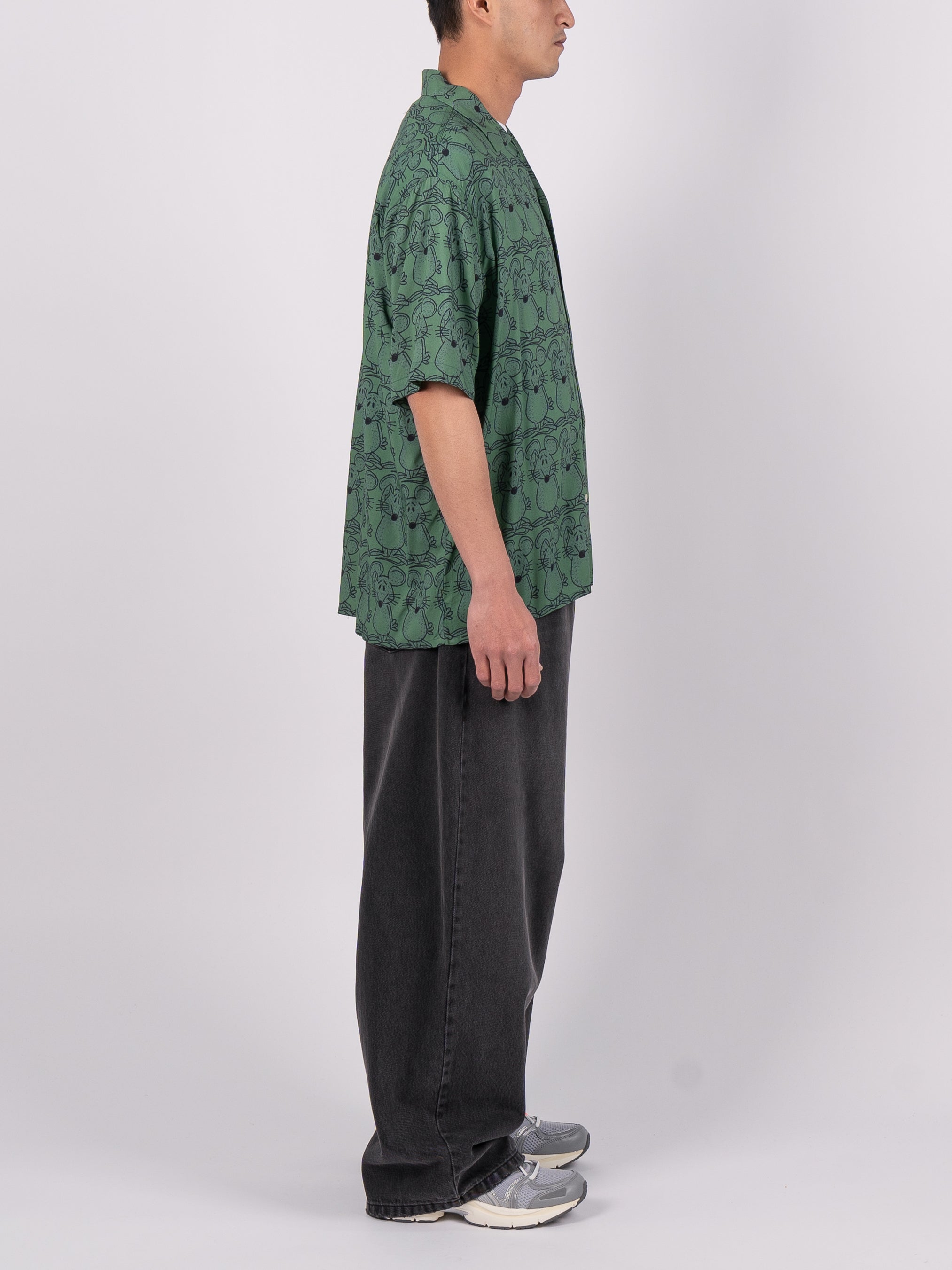 The Trilogy Tapes Bowling Shirt (Green)