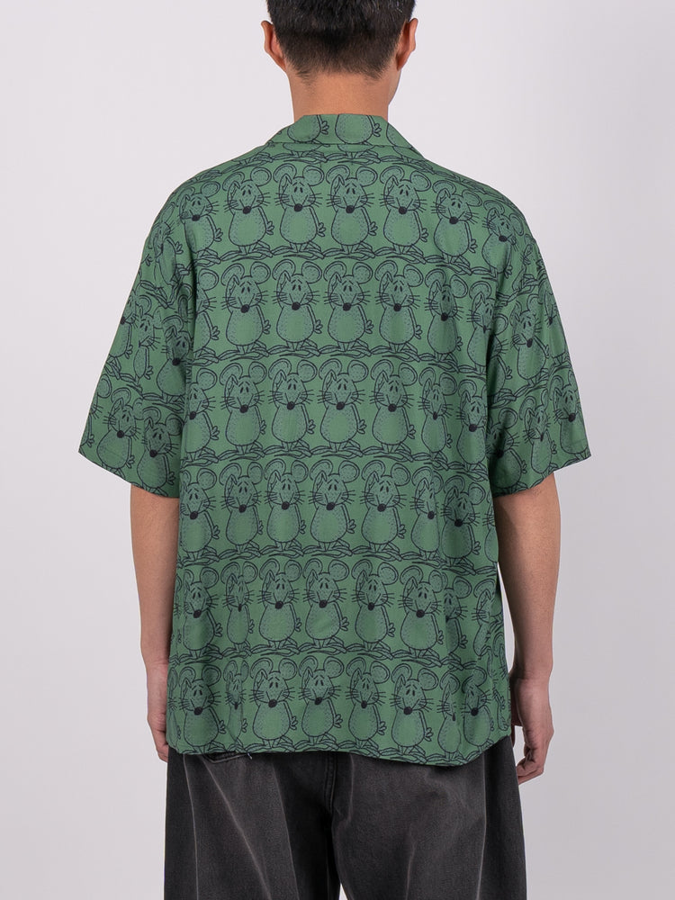 The Trilogy Tapes Bowling Shirt (Green)