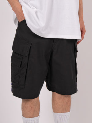 FreshService Back Satin Cargo Shorts (Black)