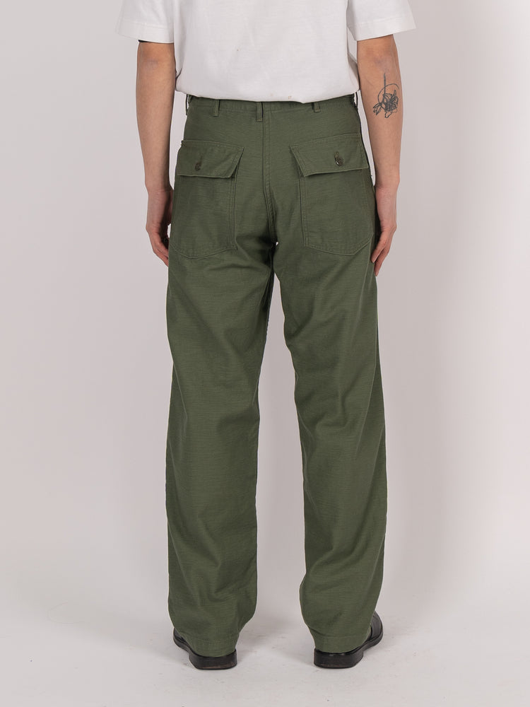 orSlow Men's US Army Fatigue Pants（綠色）