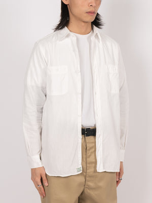 
                
                    Load image into Gallery viewer, orSlow Work Shirt (White Chambray)
                
            