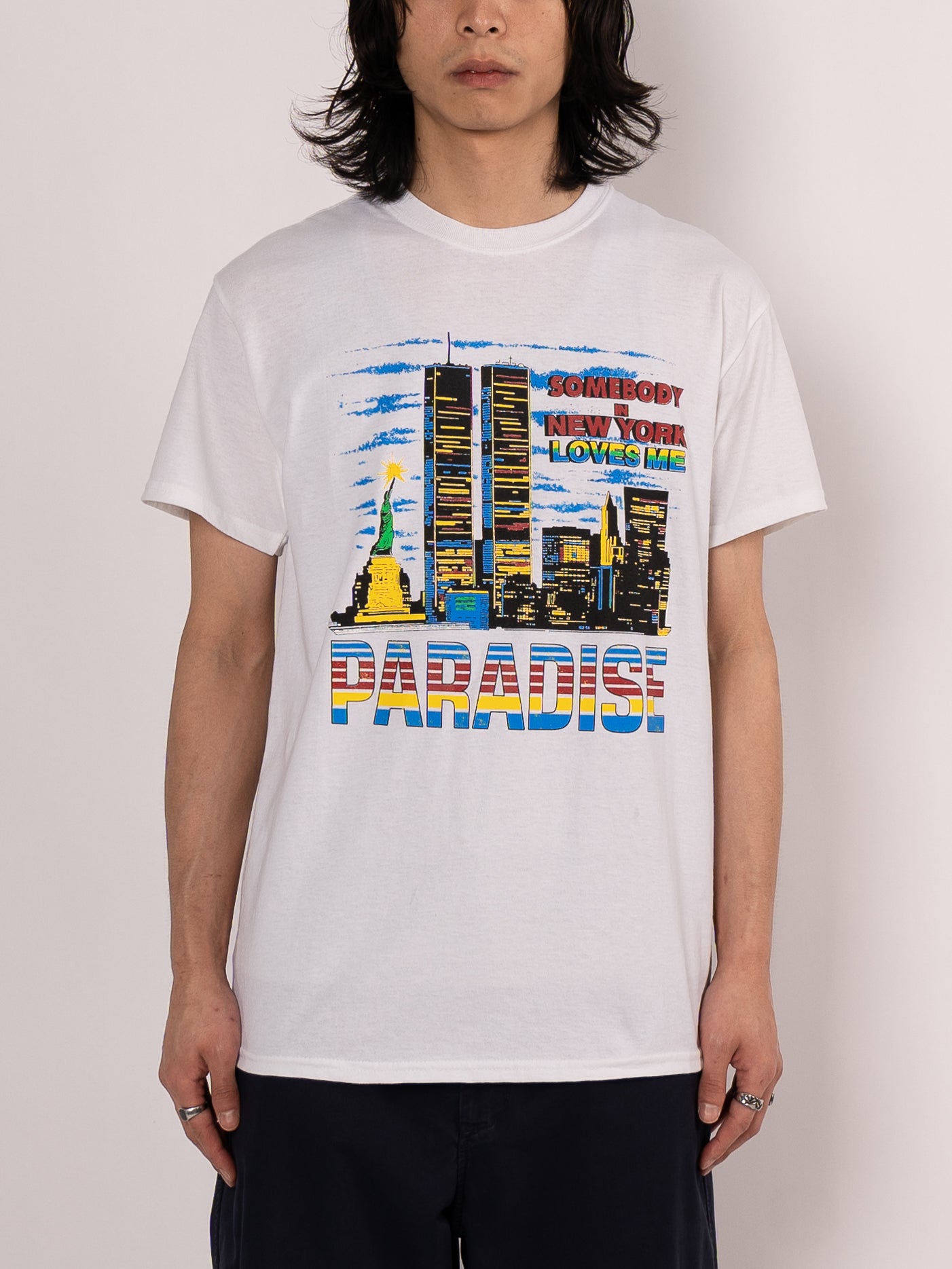 PARADISE NYC Somebody Loves Me SS Tee (White)