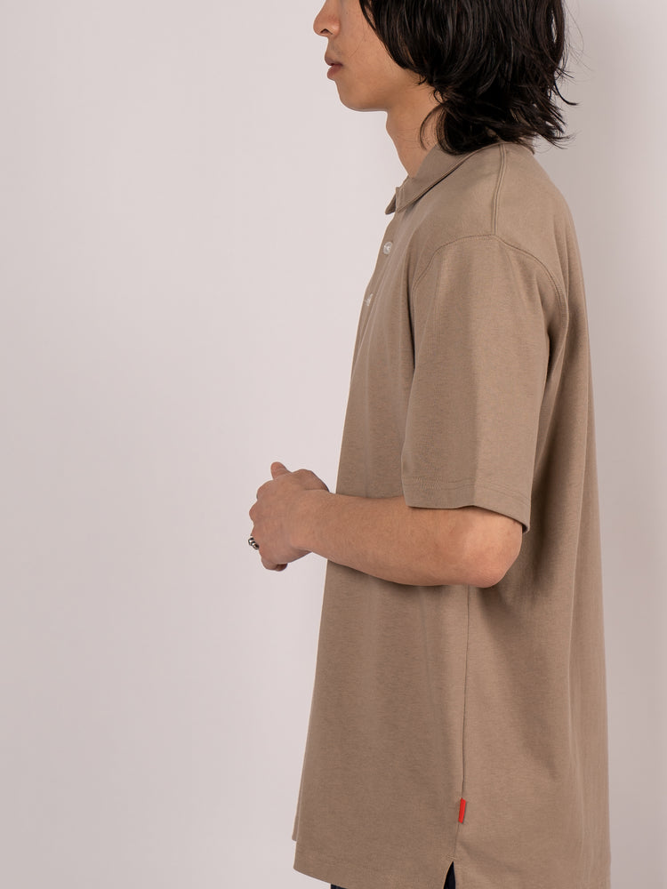 Healthknit Functional Fabric Short Sleeve Polo Shirt (淺褐色)