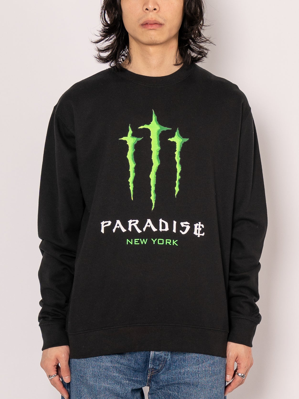 PARADISE NYC Monster Paradise Crew(黑色)