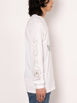 PLAYDUDE Technical Difficulties Long-Sleeve Tee（白色）
