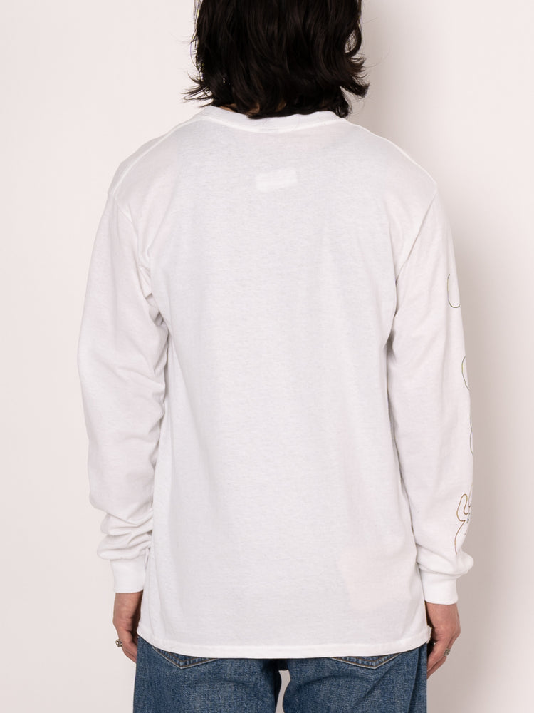 
                
                    Load image into Gallery viewer, PLAYDUDE Technical Difficulties Long-Sleeve Tee（白色）
                
            