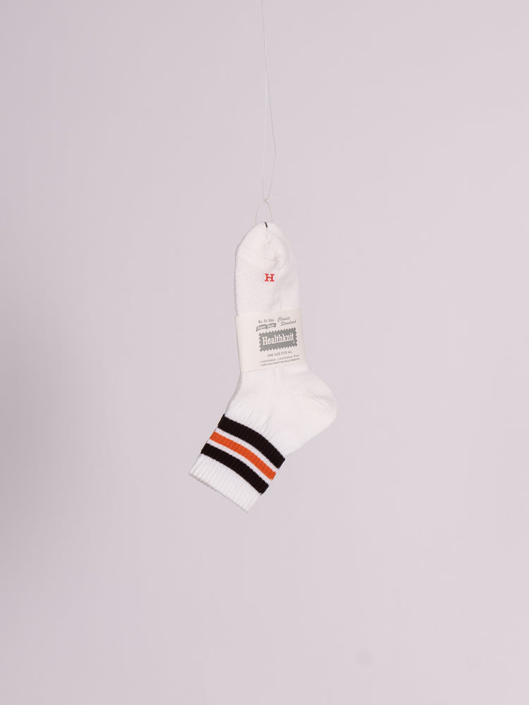 
                
                    將圖片載入到圖庫檢視器中， Healthknit Washi Paper 3-Line Socks (Brown/Orange)
                
            