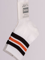 Healthknit Washi Paper 3-Line Socks (Brown/Orange)