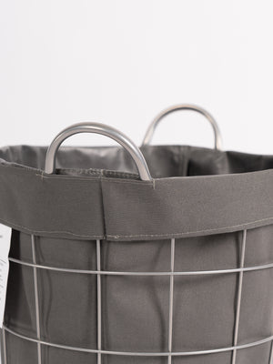 FreshService Laundry Round Basket (Gray)