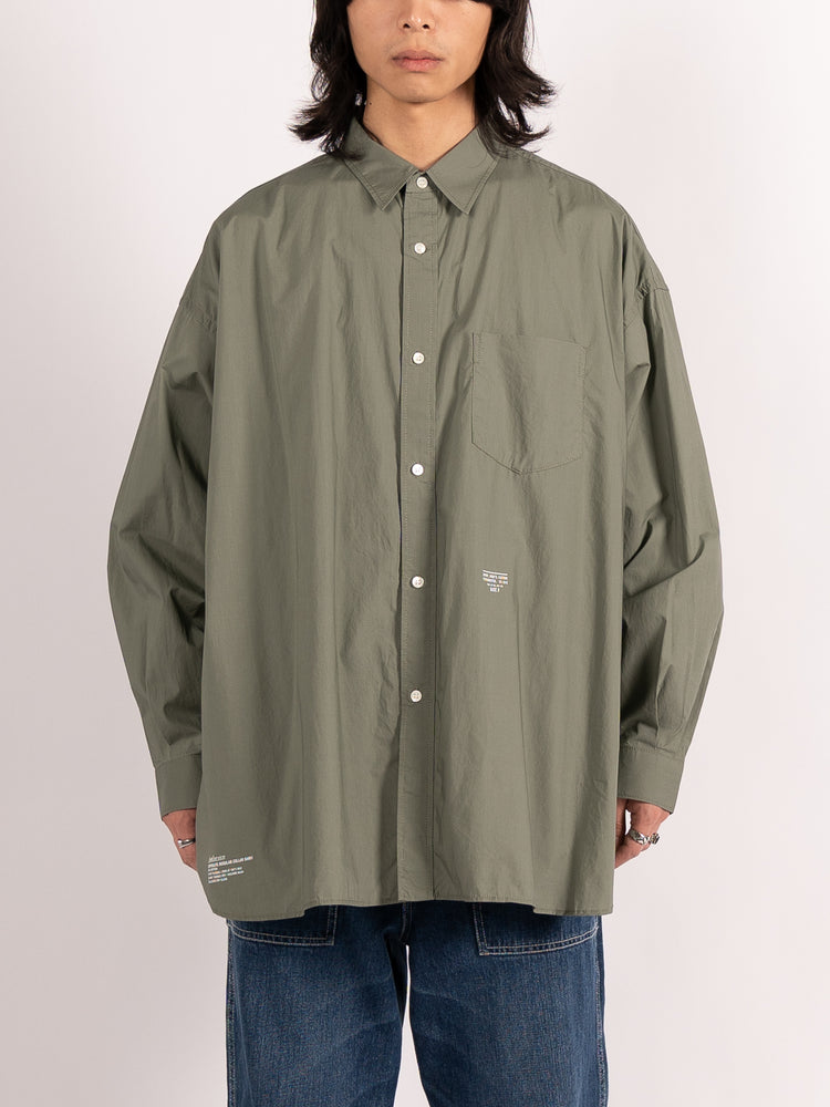 FreshService Typewriter Corporate Regular Collar Shirt (Sage