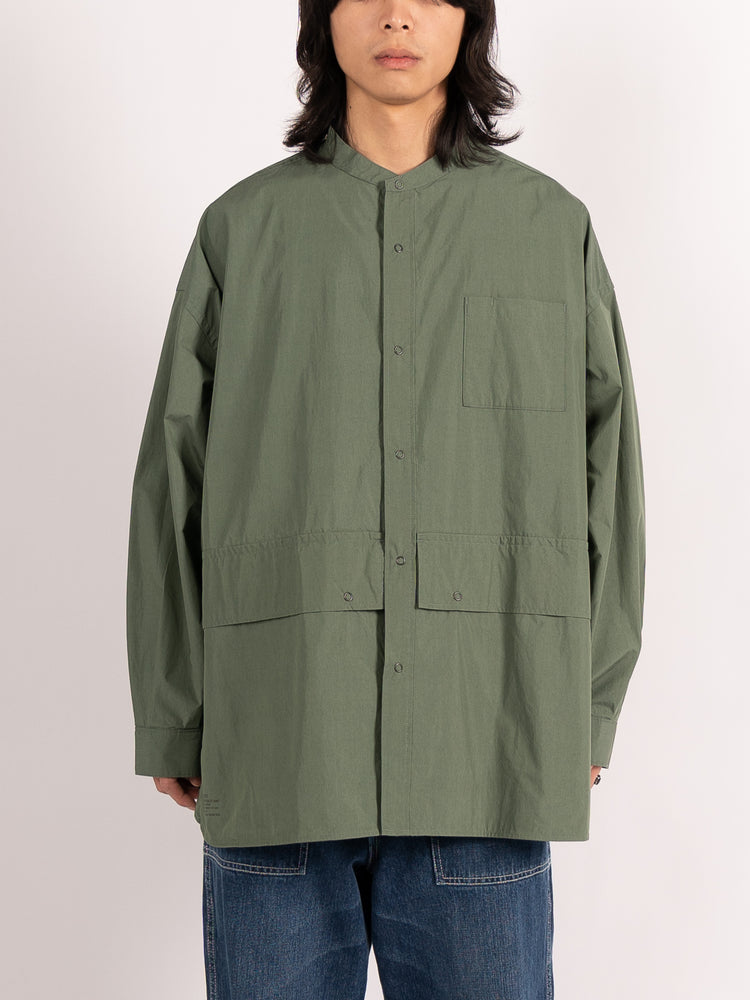 FreshService Cargo Pocket Regular Collar Utility Shirt (Cedar