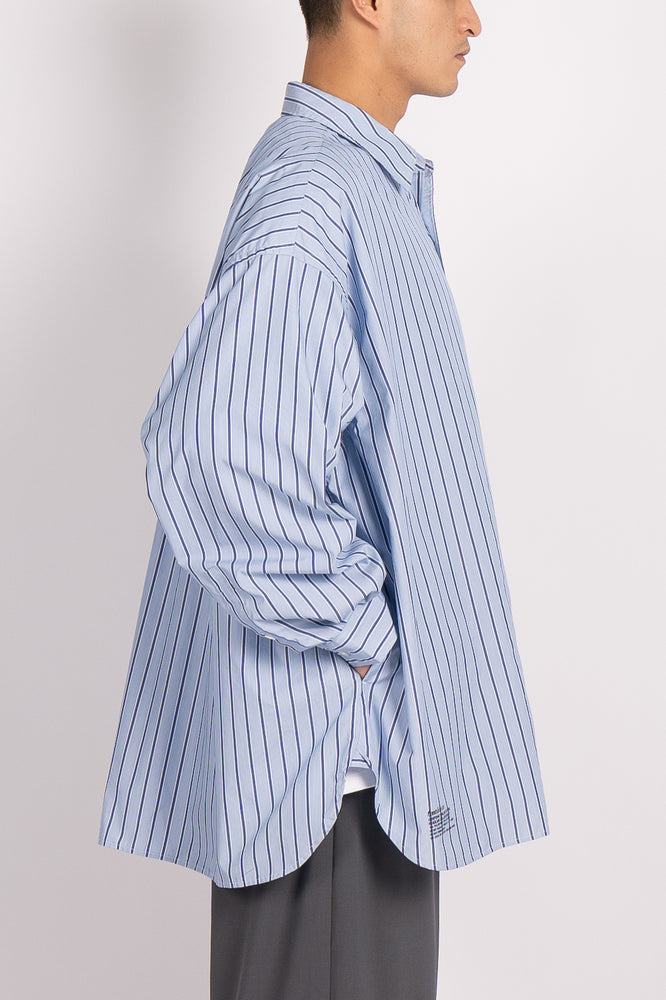 FreshService Corporate Blue Stripe Regular Collar Shirt (Blue Ivy Stripe)