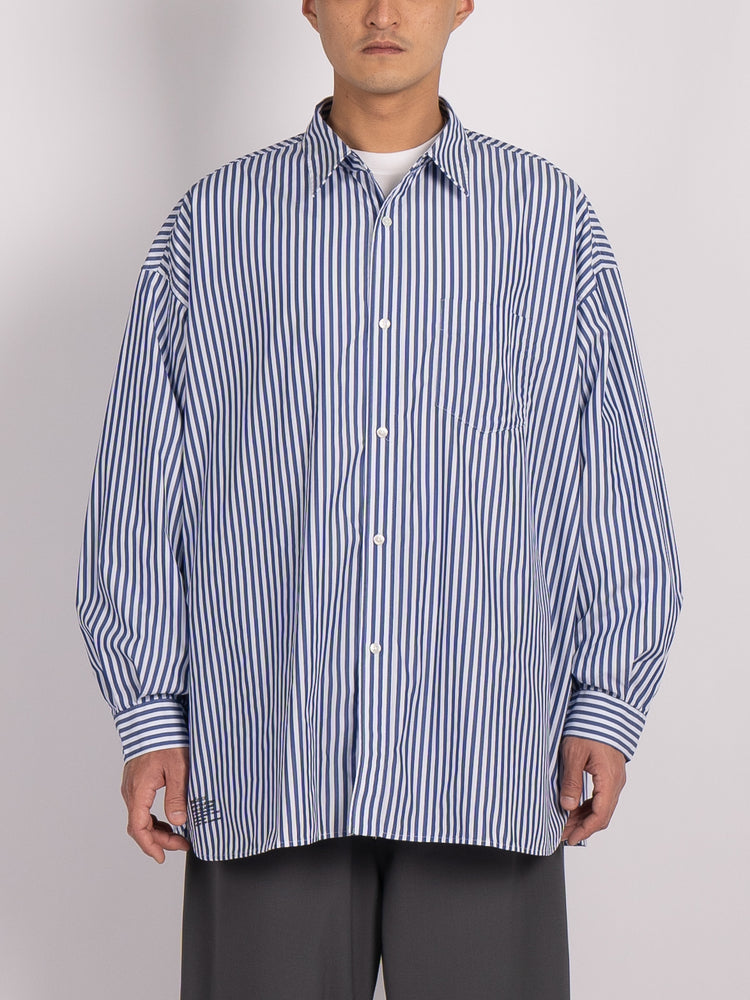 
                
                    將圖片載入到圖庫檢視器中， FreshService Corporate Blue Stripe Regular Collar Shirt (London Stripe)
                
            