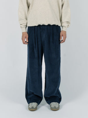 CONICHIWA bonjour Cb Wide Corduroy Pants (Navy)